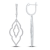 Thumbnail Image 2 of Kallati Diamond Arabesque Drop Earrings 7/8 ct tw Round 14K White Gold