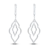 Thumbnail Image 3 of Kallati Diamond Arabesque Drop Earrings 7/8 ct tw Round 14K White Gold