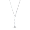 Thumbnail Image 4 of Kallati Baguette & Round-Cut Diamond Paperclip Necklace 3/4 ct tw 14K White Gold 16&quot;