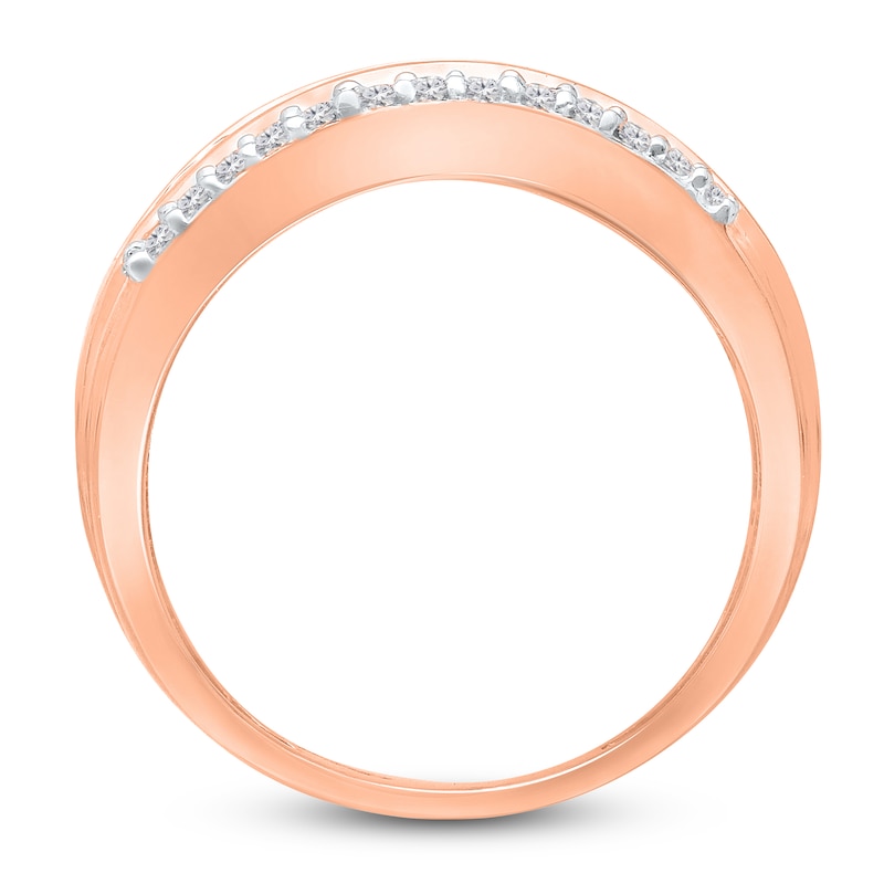 Main Image 4 of Kallati Princess, Baguette & Round-Cut Diamond Ring 1/2 ct tw 14K Rose Gold