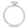 Thumbnail Image 3 of Kallati Multi-Diamond Circle Ring 3/8 ct tw Round 14K White Gold