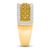 Thumbnail Image 2 of Kallati Yellow & White Diamond Ring 1-3/8 ct tw Round 14K Yellow Gold