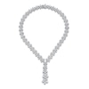 Thumbnail Image 2 of Jared Atelier X Shy Diamond Flower Necklace 60-7/8 ct tw Pear/Round 18K White Gold 18&quot;