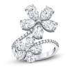 Thumbnail Image 1 of Jared Atelier X Shy Diamond Flower Ring 5-1/3 ct tw Pear/Round 18K White Gold