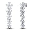 Thumbnail Image 2 of Jared Atelier X Shy Diamond Flower Earrings 14-3/4 ct tw Pear/Round 18K White Gold