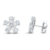 Thumbnail Image 1 of Jared Atelier X Shy Pear & Round-Cut Diamond Flower Earrings 5 ct tw 18K White Gold