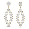 Thumbnail Image 0 of Kallati Yellow & White Diamond Drop Earrings 4-1/2 ct tw 14K White Gold