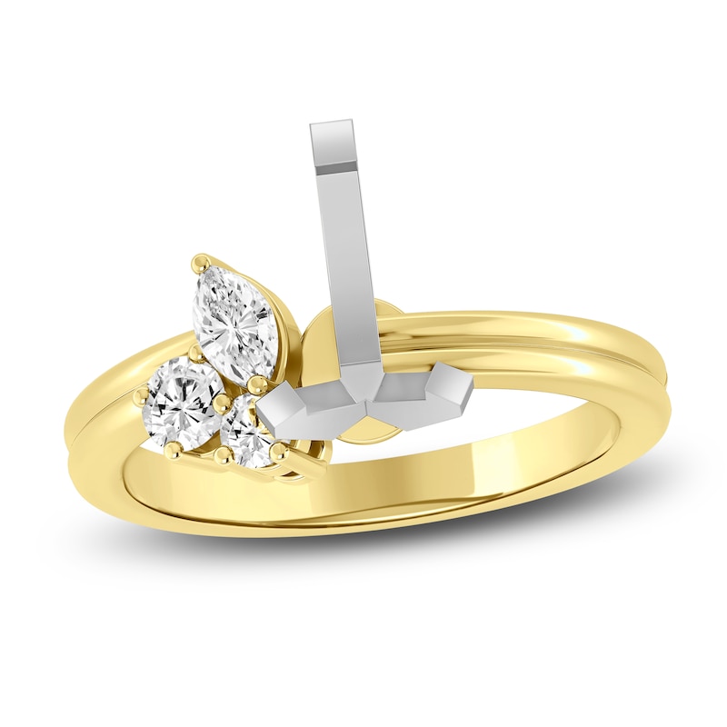 Certified Diamond Engagement Ring Setting 1/4 ct tw 14K Yellow Gold