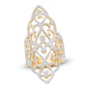 Thumbnail Image 0 of Kallati Diamond Scrollwork Elongated Fashion Ring 1-1/3 ct tw 14K Yellow Gold