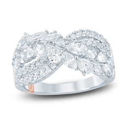 Pnina Tornai Pear-Shaped, Marquise & Round Lab-Created Diamond Crossover Ring 2 ct tw 14K White Gold