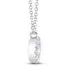 Thumbnail Image 2 of Shy Creation Diamond Halo Necklace 1/2 ct tw 14K White Gold 18&quot; J-SC22008043