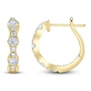 Thumbnail Image 1 of Shy Creation Diamond Scalloped Hoop Earrings 7/8 ct tw 14K Yellow Gold J-SC22009216D0.70