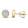 Thumbnail Image 1 of Shy Creation Diamond Halo Earrings 1/2 ct tw 14K Yellow Gold J-SC22008053