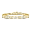 Thumbnail Image 1 of Shy Creation Baguette-Cut Diamond Hexagon Tennis Style Bracelet 2-7/8 ct tw 14K Yellow Gold 7&quot; J-SC22008689