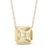 Thumbnail Image 3 of Shy Creation Baguette & Round-Cut Multi-Diamond Octagon Necklace 3/8 ct tw 14K Yellow Gold 18&quot; J-SC22009199RD