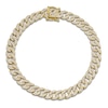 Thumbnail Image 1 of Shy Creation Diamond Curb Chain Bracelet 1-5/8 ct tw 14K Yellow Gold 7&quot; J-SC55005672V2