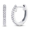 Thumbnail Image 2 of Shy Creation Diamond Hoop Earrings 1/20 ct tw 14K White Gold J-SC22003982