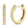 Thumbnail Image 2 of Shy Creation Diamond Hoop Earrings 1/20 ct tw 14K Yellow Gold J-SC22004026