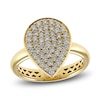 Thumbnail Image 0 of Crivelli Multi-Diamond Pear-Shaped Ring 3/4 ct tw 18K Yellow Gold