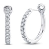 Thumbnail Image 1 of Shy Creation Diamond Hoop Earrings 1/4 ct tw 14K White Gold J-SC22005536