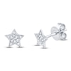 Thumbnail Image 1 of Shy Creation Diamond Star Stud Earrings 1/20 ct tw 14K White Gold J-SC55001302