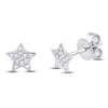 Thumbnail Image 2 of Shy Creation Diamond Star Stud Earrings 1/20 ct tw 14K White Gold J-SC55001302