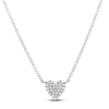 Thumbnail Image 1 of Shy Creation Diamond Heart Necklace 1/15 ct tw 14K White Gold 18&quot; J-SC55002132