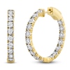 Thumbnail Image 1 of Shy Creation Diamond Inside-Out Hoop Earrings 1 ct tw 14K Yellow Gold J-SC55006310