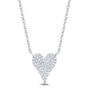 Thumbnail Image 1 of Shy Creation Diamond Heart Necklace 1/10 ct tw 14K White Gold 18&quot; 581612001