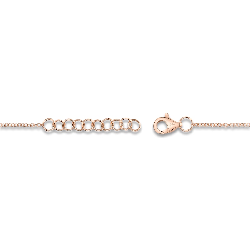 Main Image 3 of Shy Creation Diamond Heart Bracelet 1/20 ct tw 14K Rose Gold 7&quot; J-SC55007635