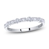 Thumbnail Image 1 of Shy Creation Baguette & Round-Cut Diamond Bezel Ring 1/10 ct tw 14K White Gold SC55007705Z7