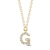 Thumbnail Image 1 of Shy Creation Diamond Initial G Necklace 1/20 ct tw 14K Yellow Gold 18&quot; J-SC55007904-G