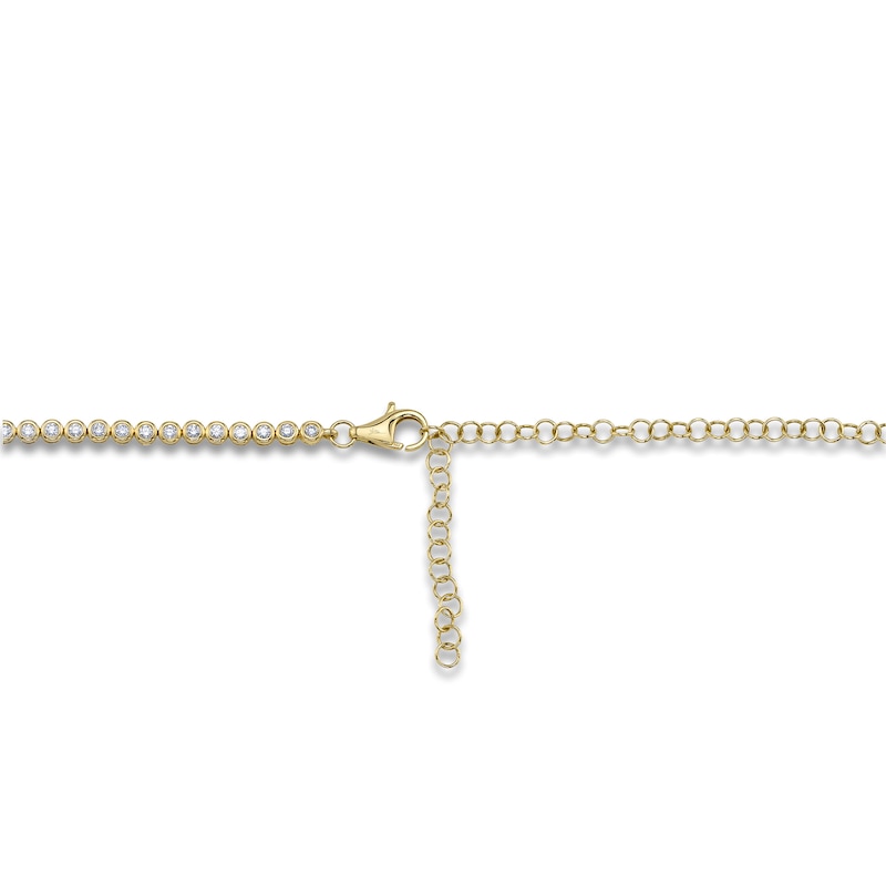 Main Image 3 of Shy Creation Diamond Bezel-Set Choker Necklace 2-3/4 ct tw 14K Yellow Gold 18&quot; J-SC55024503