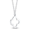 Thumbnail Image 1 of Shy Creation Diamond Clover Necklace 1/20 ct tw 14K White Gold 18&quot; J-SC55019617