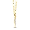 Thumbnail Image 3 of Shy Creation Diamond Heart Paperclip Chain Necklace 1/5 ct tw 14K Yellow Gold 18&quot; J-SC55022785V2