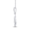 Thumbnail Image 2 of Brilliant Moments Diamond Shield Drop Necklace 3/8 ct tw 14K White Gold 18&quot;