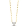 Thumbnail Image 1 of Shy Creation Multi-Diamond Heart Necklace 3/8 ct tw 14K Yellow Gold 18&quot; SC55022917