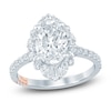 Thumbnail Image 1 of Pnina Tornai Oval-Cut Lab-Created Diamond Halo Engagement Ring 2-3/4 ct tw 14K White Gold