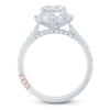 Thumbnail Image 4 of Pnina Tornai Oval-Cut Lab-Created Diamond Halo Engagement Ring 2-3/4 ct tw 14K White Gold