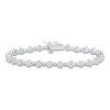 Thumbnail Image 0 of Lab-Created Diamond Buttercup Bracelet 3 ct tw 14K White Gold 7.25"