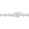 Thumbnail Image 3 of Lab-Created Diamond Buttercup Bracelet 3 ct tw 14K White Gold 7.25"