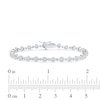 Thumbnail Image 4 of Lab-Created Diamond Buttercup Bracelet 3 ct tw 14K White Gold 7.25"