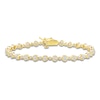 Thumbnail Image 0 of Lab-Created Diamond Buttercup Bracelet 3 ct tw 14K Yellow Gold 7.25"