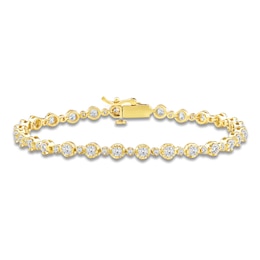 Lab-Created Diamond Buttercup Bracelet 3 ct tw 14K Yellow Gold 7.25&quot;