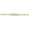 Thumbnail Image 2 of Lab-Created Diamond Graduated Buttercup Link & Bar Bracelet 3/4 ct tw 14K Yellow Gold 7.25&quot;