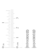 Thumbnail Image 4 of Lab-Created Diamond Buttercup Hoop Earrings 1/3 ct tw 14K White Gold