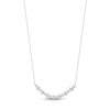 Thumbnail Image 2 of Lab-Created Diamond Buttercup Smile Necklace 1 ct tw 14K White Gold 18&quot;