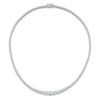 Thumbnail Image 0 of Lab-Created Diamond Riviera Necklace 6 ct tw 14K White Gold 18"