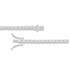 Thumbnail Image 2 of Lab-Created Diamond Riviera Necklace 6 ct tw 14K White Gold 18"