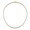 Thumbnail Image 0 of Lab-Created Diamond Riviera Necklace 6 ct tw 14K Yellow Gold 18"